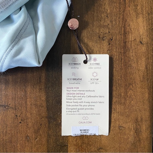 CALIA Carrie Underwood White and Blue Leggings Dreamy Watercolor Design NWT XL - Picture 6 of 6